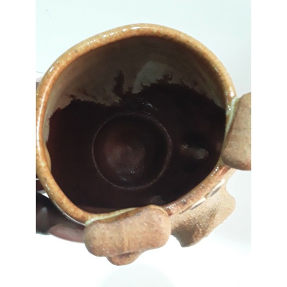 Handmade Art Pottery Mug, Pig Mug,. Handmade - Picture 6 of 8